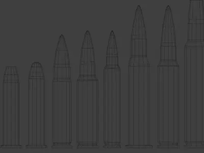 Ammunition Pack Low-poly 3D model  Low-poly 3D model