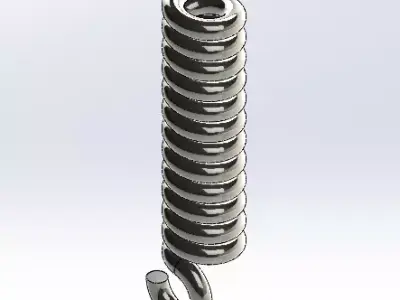 Compression spring Free 3D model