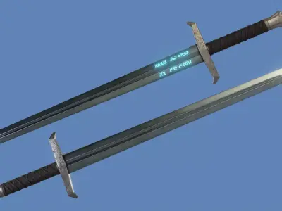 Excalibur Sword from Legend of King Arthur Free 3D model