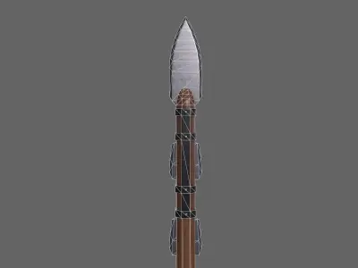 PBR Spear V2b Low-poly 3D model