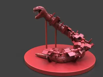 Snake From Outer Space Free 3D print model