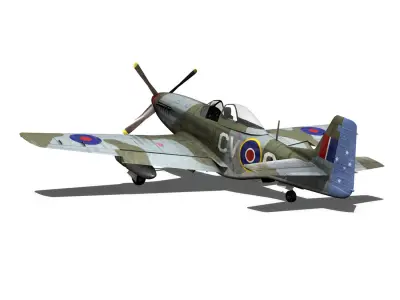 North American P-51D - CV-G 3D model