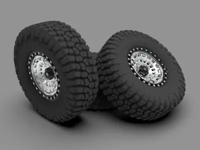 Fuel Zephyr Alloy Wheel 3D model