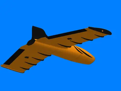 RC SHARK FPV PLANE 3D print model