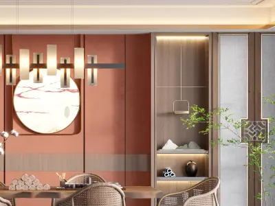 Chinese Restaurant New 3D model