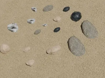 set rocce        rocks set  3D model