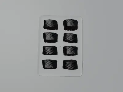 Sushi Philadelphia classic realistic set 3D model