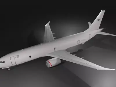 RAAF Boeing p8A - Poseidon low poly  Low-poly 3D model