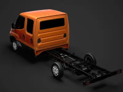 Iveco Daily Crew Cab L3 Chassis 2019 3D model