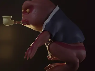 GamaBunta frog NARUTO 3D model