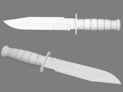 Tactical Knife 3D model