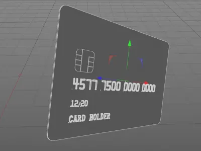 Credit Card 3D model buy