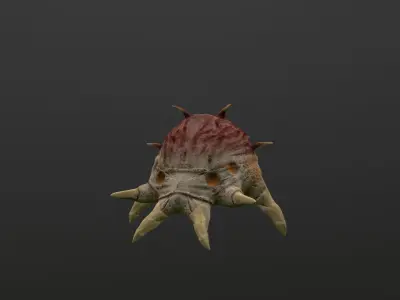 worms bug dust insect  Low-poly 3D model