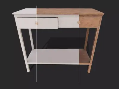 Console Table Low-poly 3D model buy