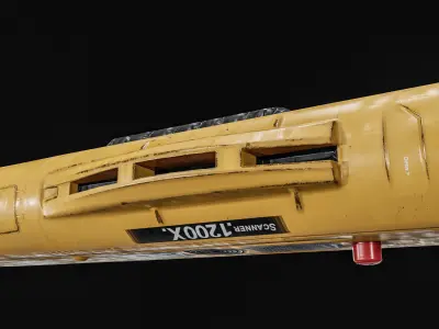 Autonomous Underwater Vehicle  AUV Low-poly 3D model