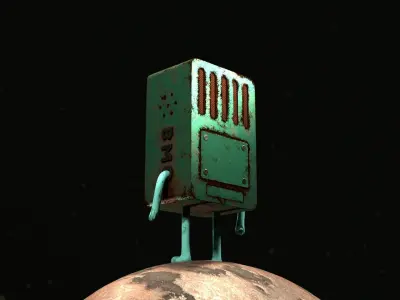 Stylized BMO - BeeMO Low-poly 3D model
