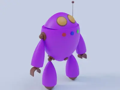 MIGHTY CARTOON ROBOT Free 3D model