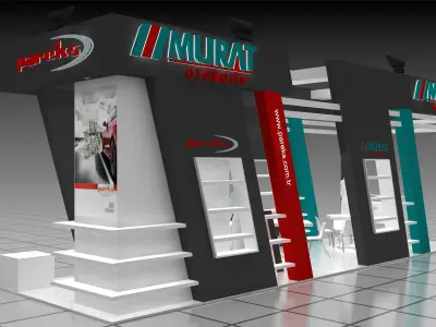 Exhibition Stand - ST0050 3D model