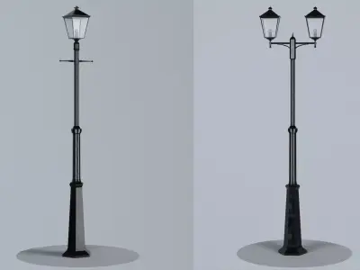 London Lamp Post Pack - 3D model