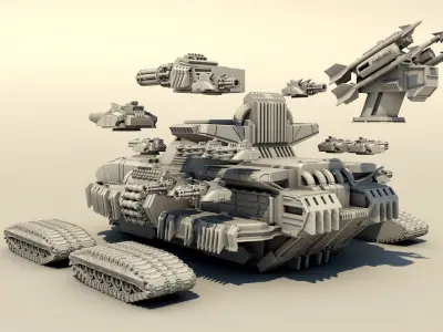 Legendary tank 3D print model