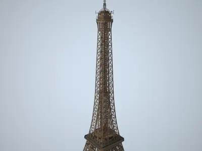 Eiffel Tower High detailed 3D model