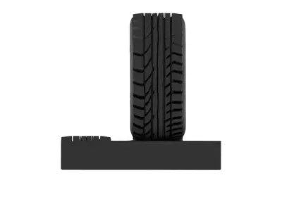 TIRE-WHEEL-TREAD tire 3D print model