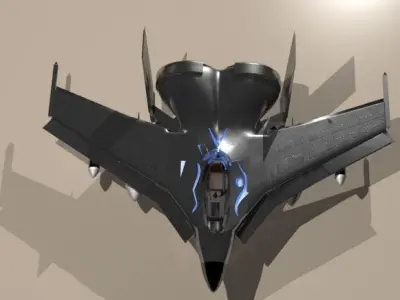 jet ship 4 Free 3D model