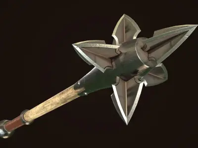 Mace 09 Low-poly 3D model