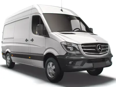 Mercedes Benz Sprinter Van L2H2 2018 3D model