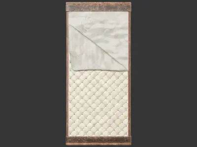 Medieval Noble Accessory Bedroll Low-poly 3D model