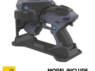 Snub Blaster - Gears of War - Commercial - Printable STL 3D print model