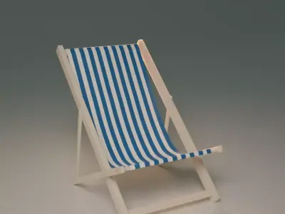 Beach chair Free 3D model buy