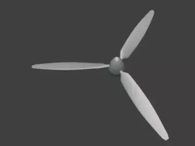 3 Blade Propeller RC Airplane and Wind Turbine 3D print model