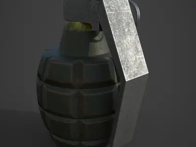 Grenade Low-poly 3D model