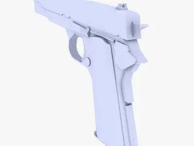 Colt 45 M1911 Pistol Low-poly 3D model