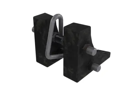 Wheel Chock Low-poly 3D model