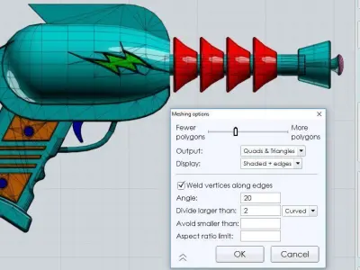 SciFi Retro Ray Gun Free 3D model