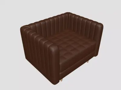 Single Sofa Free 3D model