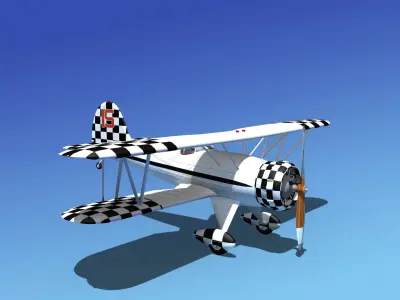 Waco YMF-5 V16 3D model