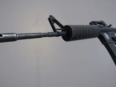 M4 Gun Low-poly 3D model