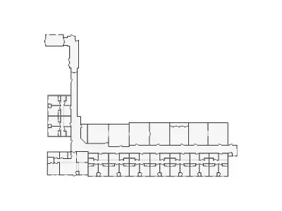 Commercial Interior Sketch - 10001-10500 SF - Xactimate 3D model