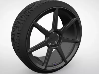 Wheel MORR Spunforged FS77 Model 3D model