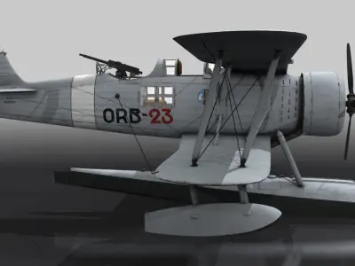 RO43 Maggiolino Low-poly 3D model