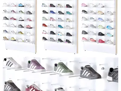 Sports shoe store 2 3D model