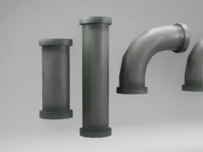 Water Pipe lowpoy game-ready model Low-poly 3D model