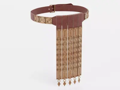 Belt - Aged Roman Armor Equipment 3D model
