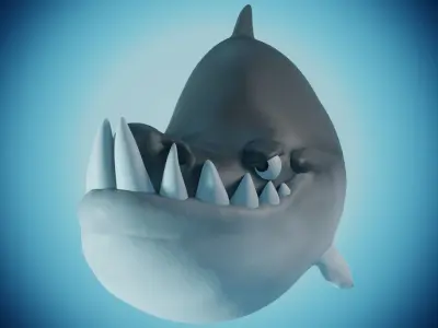 Shark - Cartoon Styled  3D model