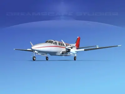 Beechcraft B99 Johansen Air 3D model