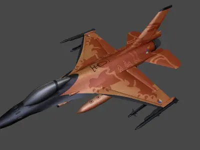 3D LOW POLY  PLANE PACK Low-poly 3D model