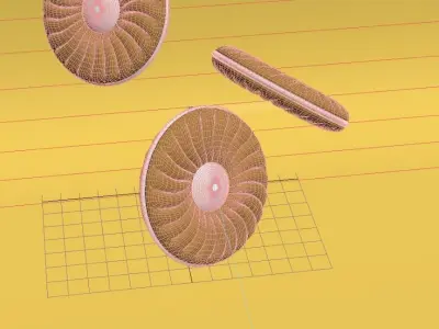 Biscuit donut Free 3D model